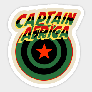 Captain Africa Sticker